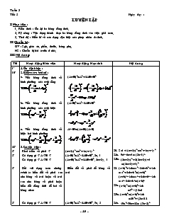 Giáo án môn Đại số lớp 8 - Tiết 5: Luyện tập