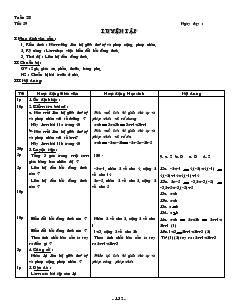 Giáo án môn Đại số lớp 8 - Tiết 59: Luyện tập