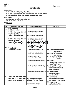 Giáo án môn Đại số lớp 8 - Tiết 8: Luyện tập