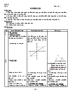 Giáo án môn Hình học lớp 8 - Tiết 15: Luyện tập