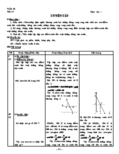 Giáo án môn Hình học lớp 8 - Tiết 19: Luyện tập