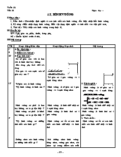 Giáo án môn Hình học lớp 8 - Tiết 22: Hình vuông