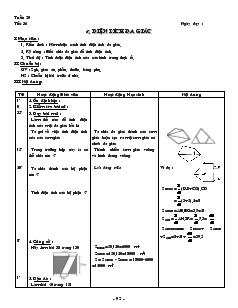 Giáo án môn Hình học lớp 8 - Tiết 36: Diện tích đa giác