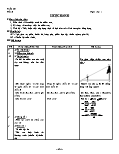 Giáo án môn Hình học lớp 8 - Tiết 51: Thực hành