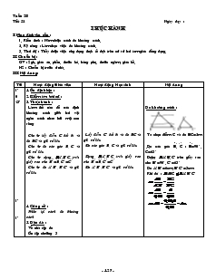 Giáo án môn Hình học lớp 8 - Tiết 52: Thực hành