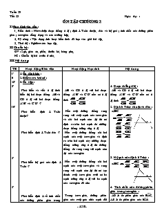 Giáo án môn Hình học lớp 8 - Tiết 53: Ôn tập chương 3