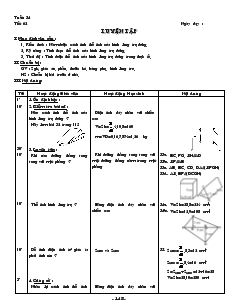 Giáo án môn Hình học lớp 8 - Tiết 62: Luyện tập