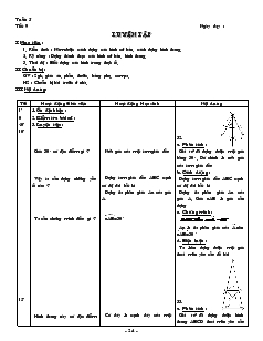 Giáo án môn Hình học lớp 8 - Tiết 9: Luyện tập