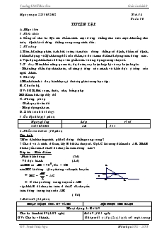 Giáo án môn Toán học 8 - Tiết 18, 19