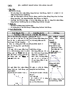 Giáo án môn Toán học 8 - Tiết 6: Đường trung bình của hình thang