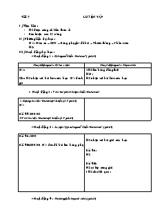 Giáo án môn Toán học 8 - Tiết 7: Luyện tập