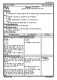 Giáo án Số học 6 trường THCS Đồng Nai Chương II Số Nguyên