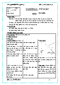 Giáo án Toán Hình học 8 - Trường THCS Phương Thạnh