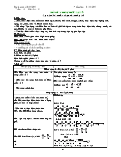 Giáo án Toán học 8 - Tiết 23 đến tiết 25