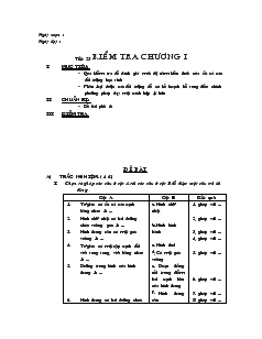 Giáo án Toán học 8 - Tiết 25: Kiểm tra chương I