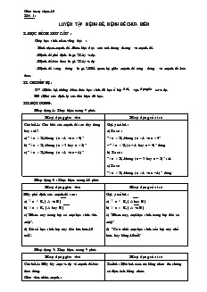 Giáo án tự chọn 10 nâng cao kỳ 1