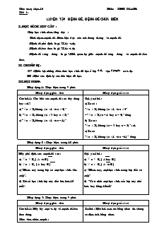 Giáo án tự chọn 10 trường THPT Đầm Hà