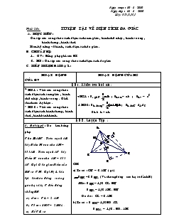 Giáo án Tự chọn toán 8 năm học 2009- 2010 Tiết 20 Luyện tập về diện tích đa giác