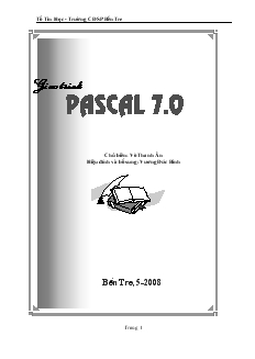 Giáo trình Pascal 7.0