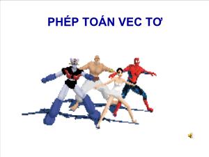 Phép toán vec tơ