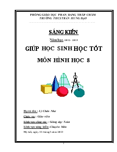 Sáng kiến kinh nghiệm Giúp học sinh học tốt môn hình học 8