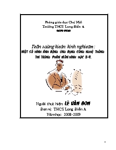 Sáng kiến kinh nghiệm Một số hình ảnh động ứng dụng công nghệ thông tin trong phân môn hình học 8-9