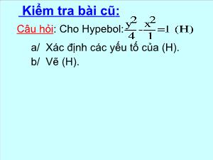 Thiết kế bài giảng Hình học 10 Parabol