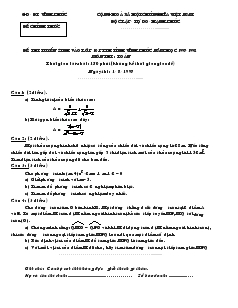 100 bộ đề thi tuyển sinh vào lớp 10 PHTH tỉnh Vĩnh Phúc năm học 1997-1998 môn thi toán