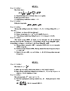 104 đề ôn thi toán lớp 9