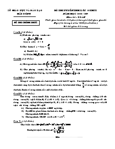 24 đề thi tuyển sinh lớp 10 THPT năm học 2008-2009