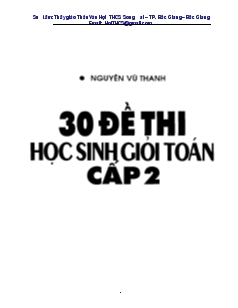 30 đề thi học sinh giỏi toán cấp 2