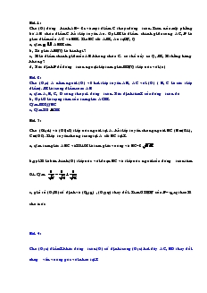 6 bài Toán Hình ôn tập