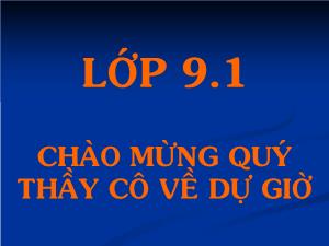 Bài giảng Đại số 9 - Tiết 44 : Ôn tập chương III