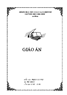 Bìa giáo án Giáo án dạy ôn tập hè môn toán 8 lên 9