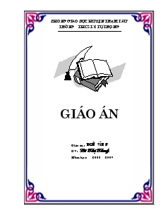 Bìa mẫu - Giáo án giáo án Ngữ văn 8