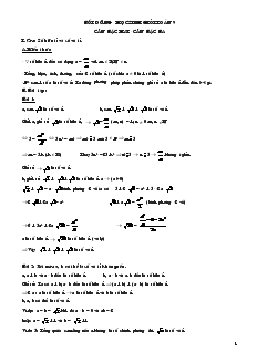 Bồi dưỡng học sinh giỏi Toán 9 căn bậc hai - Căn bậc ba