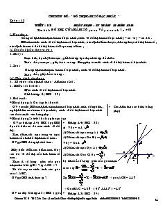 Chuyên đề Đồ thị hàm số bậc nhất