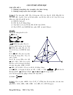 Chuyên đề Hình học