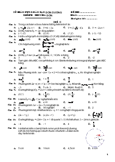 Đề thi Toán học 9 - Đề 3