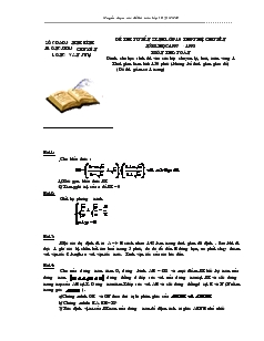 Đề thi tuyển sinh lớp 10 THPT hệ chuyên năm học 1997 - 1998 môn thi toán
