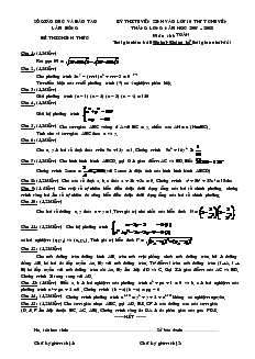 Đề thi tuyển sinh vào lớp 10 THPT chuyên Thăng Long năm học 2007 – 2008 môn thi toán