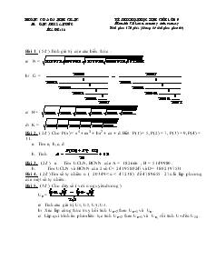 Đề và đáp án Kì thi chọn học sinh giỏi lớp 9 môn thi giải toán trên máy tính cầm tay mã đề 16
