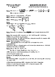 Đề và đáp án Kì thi chọn học sinh giỏi lớp 9 môn thi giải toán trên máy tính cầm tay mã đề 14