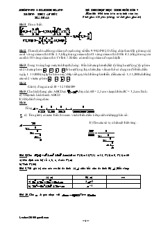 Đề và đáp án Kì thi chọn học sinh giỏi lớp 9 môn thi giải toán trên máy tính cầm tay mã đề 13
