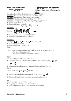 Đề và đáp án Kì thi chọn học sinh giỏi lớp 9 môn thi giải toán trên máy tính cầm tay mã đề 11