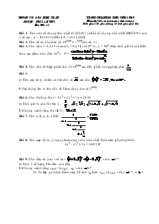 Đề và đáp án Kì thi chọn học sinh giỏi lớp 9 môn thi giải toán trên máy tính cầm tay mã đề 12