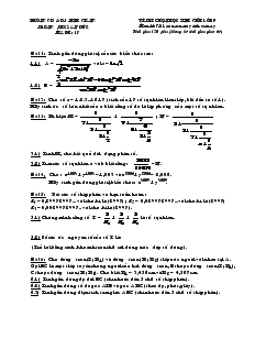 Đề và đáp án Kì thi chọn học sinh giỏi lớp 9 môn thi giải toán trên máy tính cầm tay mã đề 17