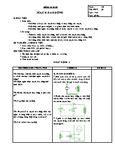 Giáo án bài mạch dao động