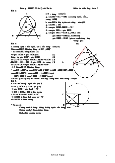 Giáo án bồi dưỡng Toán 9 - Trưòng THBC Trần Quốc Tuấn