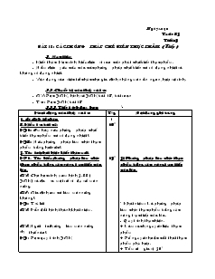 Giáo án Công nghệ lớp 6 Tuần 23 năm học 2008- 2009